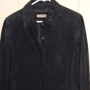 Valerie Stevens Black Leather Jacket Timeless Elegance